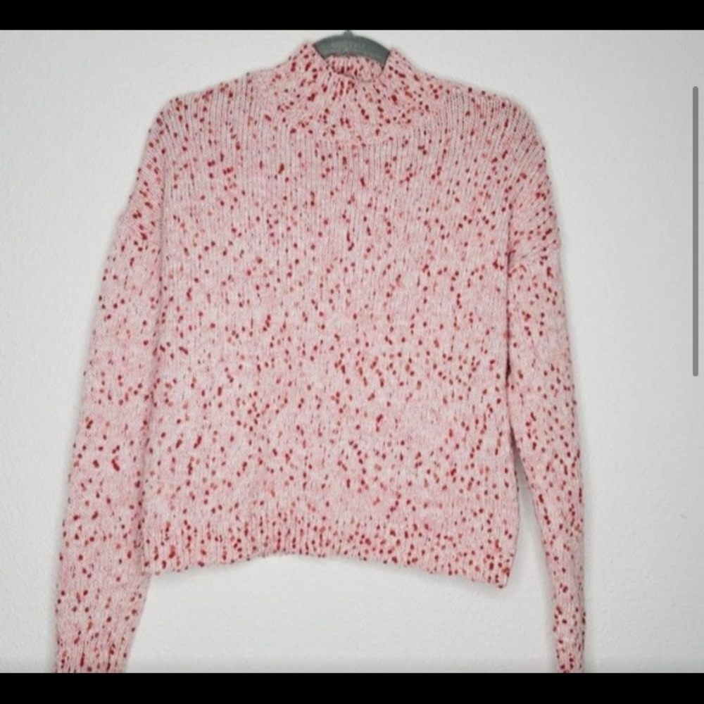 5 for $20! LC Lauren Conrad Mock Turtleneck Crop Pom Pom Knit Sweater